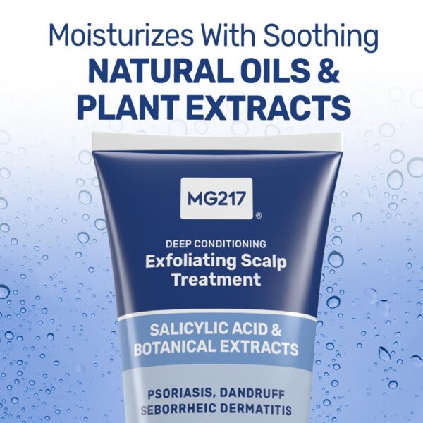 MG217 Deep Conditioning Salicylic Acid Scalp Care for Psoriasis, Exfoliating and Hydrating Formula, Sulfate-Free, Paraben-Free, Cruelty-Free, Fragrance-Free, 6 fl oz