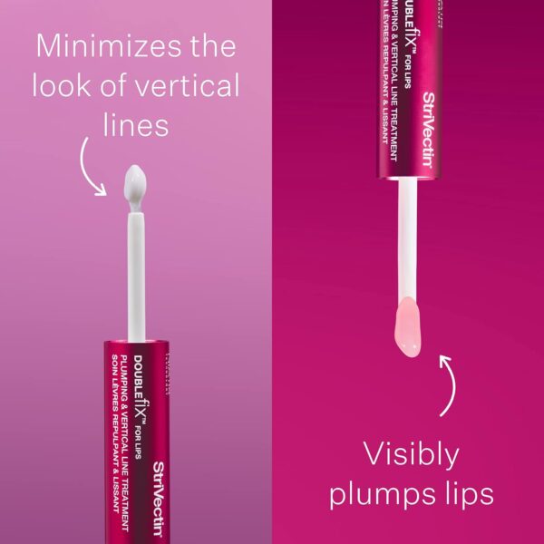 StriVectin Anti-Wrinkle Double Fix for Lips Plump and Smooth Vertical Lines, Hydrating Two-in-One Treatment, 0.16 Fl O