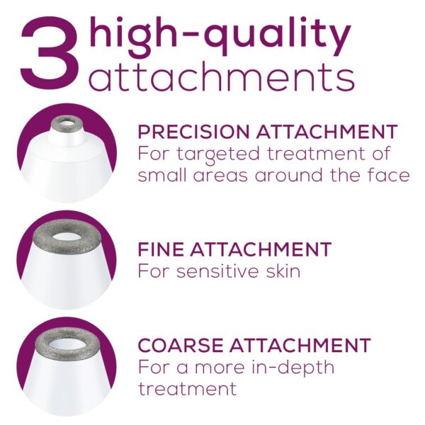 Beurer Home Microdermabrasion Machine with Pore Vacuum Massage for Radiant Skin | Personal Microdermabrasion Tool for Gentle Exfoliation, with 20 Replacement Filters, FC76