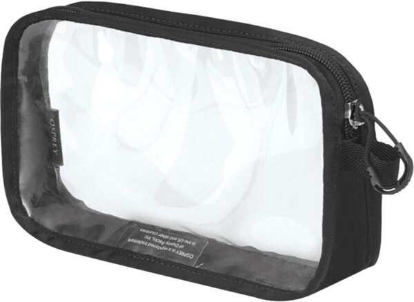 Osprey Ultralight Clear Liquids Pouch for Travel, Black