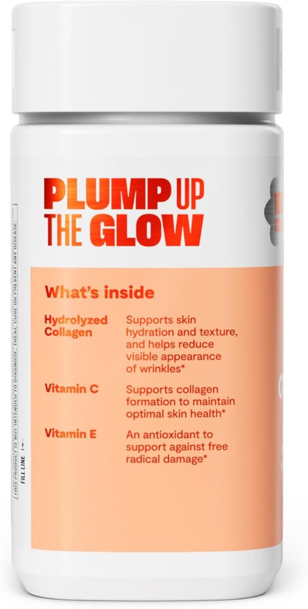 Habit Collagen Supplement (60 Capsules) - New Look, 2000mg Collagen Peptides, Vitamin C & Vitamin E, Skin Health, Antioxidants, Non-GMO, Gluten Free (1 Pack)