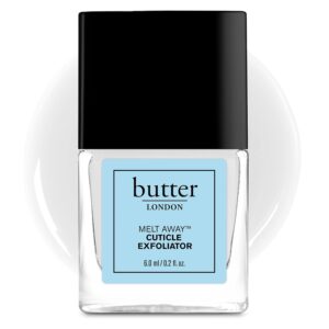 butter LONDON Cuticle Remover Liquid, Melt Away - Cuticle Softener Oil Exfoliator Gently Removes Dry & Overgrown Skin - Nail Care for Clean & Healthy-Looking Nails, Home Manicure & Pedicure