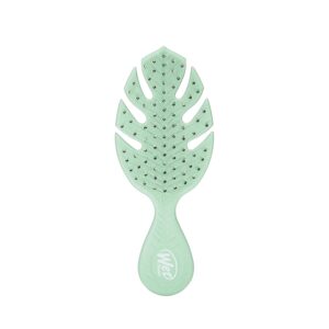 Wet Brush Go Green Mini Detangler, Green - Detangling Travel Hair Brush - Ultra-Soft IntelliFlex Bristles Glide Through Tangles & Gently Loosens Knots While Minimizing Pain, Split Ends & Breakage