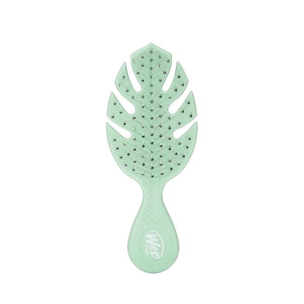 Wet Brush Go Green Mini Detangler, Green - Detangling Travel Hair Brush - Ultra-Soft IntelliFlex Bristles Glide Through Tangles & Gently Loosens Knots While Minimizing Pain, Split Ends & Breakage
