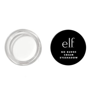 e.l.f. No Budge Cream Eyeshadow, 3-in-1 Eyeshadow, Primer & Liner With Crease-Resistant Color & Stay-Put Power, Vegan & Cruelty-Free, Wispy Cloud