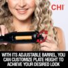 CHI Multi-Wave Styler, Hair Waver With Adjustable Barrel For Customizable Waves, Reduces Frizz & Increases Shine, Black
