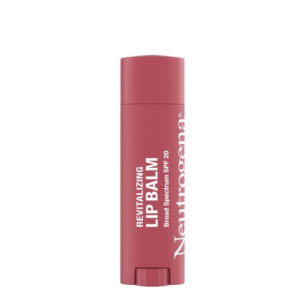 Neutrogena Revitalizing Tinted Lip Balm Broad Spectrum SPF 20 Sunscreen, Moisturizing Lip Balm with a Sheer Tint for Softer, Smoother, Healthier-Looking Lips, Sheer Sunny Berry 30, .15 oz