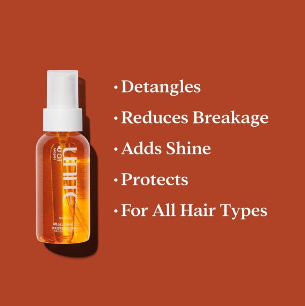 UNITE Hair – U Oil – Argan Oil – High Shine, Smooths, Controls Frizz, Protects UV/Heat Damage, 4oz