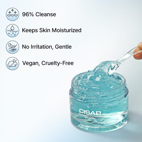 Soothing Cleansing Gel Balm 3.38 fl.oz. - Korean Makeup Remover | Facial Cleanser, Control Sebum