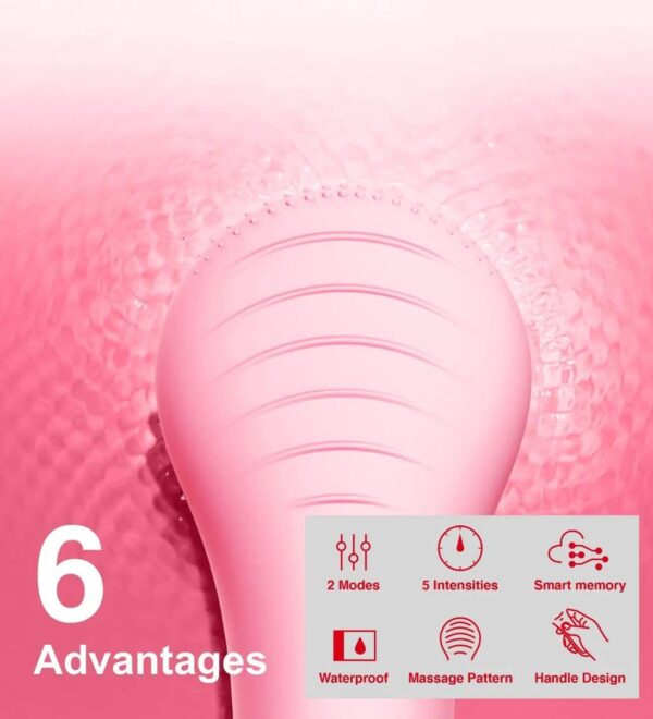 Waterproof Electric Sonic Facial Cleansing Brush with deep Clean Technology
