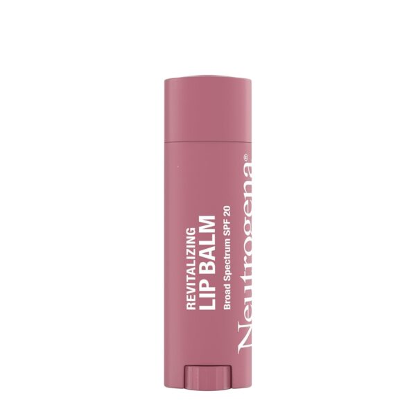 Neutrogena Revitalizing Tinted Lip Balm Broad Spectrum SPF 20 Sunscreen, Moisturizing Lip Balm with a Sheer Tint for Softer, Smoother, Healthier-Looking Lips, Sheer Petal Glow 40, .15 oz