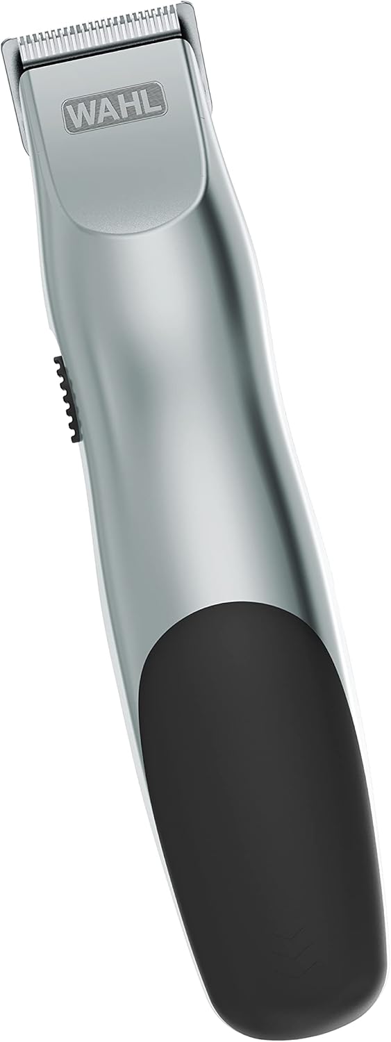 Wahl Groomsman Battery Operated Facial Hair Trimmer for Beard & Mustache Trimming Including Light Detailing and Body Grooming – Model 9906-717V