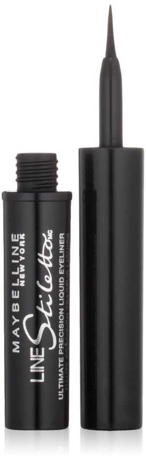 Maybelline New York Line Stiletto Ultimate Precision Liquid Eyeliner, Blackest Black, 0.05 fl. oz.