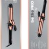 INFINITIPRO BY CONAIR Rose Gold Titanium 1 1/4-Inch Curling Iron, 1 ¼ inch barrel produces loose curls – for use on medium and long hair