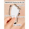 TIBROMTACK Titanium Gua Sha Tool for Face, Neck, Jawline, Body Massage and and relieving facial puffiness to enhance beauty, skincare gift.