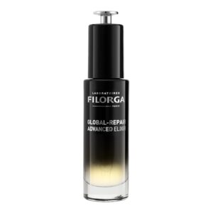Filorga Global-Repair Advanced Elixir, Anti-Aging Face Treatment Repairs the Skin Barrier with a Rejuvenating Formula of Ceramides, Precious Oils, & Rose Extract to Reduce Wrinkles, 1.01 fl oz