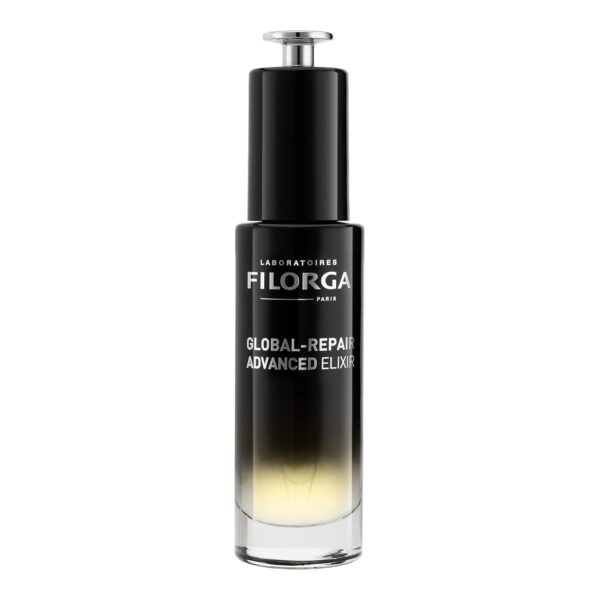 Filorga Global-Repair Advanced Elixir, Anti-Aging Face Treatment Repairs the Skin Barrier with a Rejuvenating Formula of Ceramides, Precious Oils, & Rose Extract to Reduce Wrinkles, 1.01 fl oz