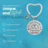 Personalized Grandma Keychain with Birthstone Charms, Love Between A Grandmother & Grandkids is Forever, Grandma Jewelry Gift