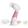 61DNMbPTs6L._SL1500_.jpg Pursonic Pursonic Advanced Facial and Body Cleansing Brush for Removing Makeup & Exfoliating Dead Skin - Includes 4 Multifunction Brush Heads: Facial, Body, Pumice Stone and Sponge (pink), 1 count