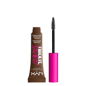 NYX PROFESSIONAL MAKEUP Thick It Stick It Thickening Brow Mascara, Eyebrow Gel - Brunette