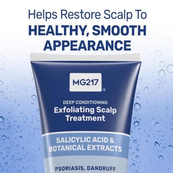 MG217 Deep Conditioning Salicylic Acid Scalp Care for Psoriasis, Exfoliating and Hydrating Formula, Sulfate-Free, Paraben-Free, Cruelty-Free, Fragrance-Free, 6 fl oz