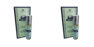 For Men Concentrated Perfume Oil for Unisex 6ml (Pack of 2) | Long Lasting Alcohol-Free Attar | Roll-On Fragrance