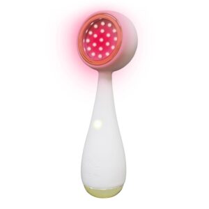 PMD Clean Redvolution - Smart Facial Cleansing Device with Silicone Brush & Age-Defying Red Light Therapy Treatment - Smooths Fine Lines and Wrinkles, Firms and Tones - For Face & Body