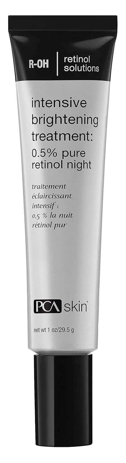PCA SKIN Intensive Brightening Treatment - 0.5% Pure Vitamin A Retinol Face Serum for Discoloration & Dark Spots (1 oz)