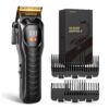 SUPRENT Mens Hair Clipper-Rechargeable Hair Cutting Kits with LED Display, Cordless Hair Clipper for Home Use & Barbers (Black)