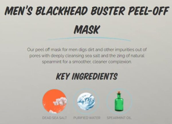 7th Heaven Blackhead Buster Peel-Off Face Mask, Men's Deep Pore Detoxifying Mask, 3-Pack of 0.3 Fl Oz each, Blue, 3 Sachets