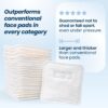 Clean Skin Club Clean² Pads 2.0 [NEW & IMPROVED EDGES] Guaranteed Not to Shed & Tear Face Pads, Unique Triple Layers, Textured & Ultra Soft Side, Organic Disposable Cotton, Pair with Makeup Remover