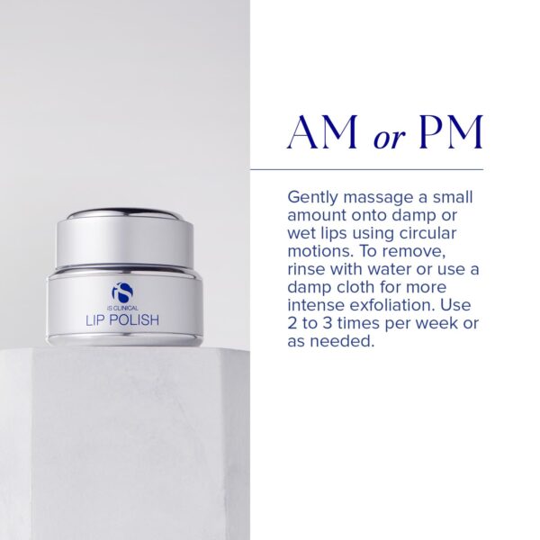 iS CLINICAL Lip Polish, Gentle Lip Scrub; Lip Exfoliator