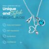 Personalized Nurse Necklace with Initial and Birthstone Charm, Stethoscope Pendant, Custom Jewelry Gift for Nurses, Nursing Students, and Medical Professionals