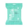 Real Techniques Real Clean XL Hydrating Facial Wipes, Infused With Hyaluronic Acid, Dual-Usage Cleansing Wipes Repair Skin & Gently Remove Makeup, Fragrance Free, 25 Count