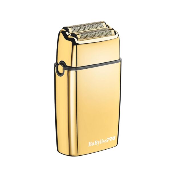 BaBylissPRO METALFX Double Foil Shaver, Handheld Electric Razor for Travel, Portable Cordless Close Face Shaver for Head, Beard, & Neck