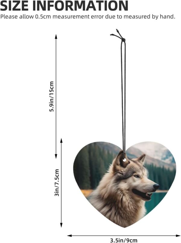 4 Pcs Car Air Fresheners Decorative Car Air Freshener Card Long Lasting Hanging Fragrance Scented Fun Animal Wolf Car Aromatherapy Tablets Rearview Mirror Pendant for Men Women