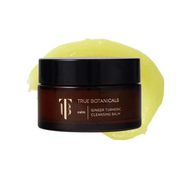 True Botanicals Ginger Turmeric Cleansing Balm | Removes Makeup, Sunscreen & Dirt - Not Moisture | Dermatologist Tested, All Natural, Vegan, Clinically Proven | 3.4 fl oz | 100 ml