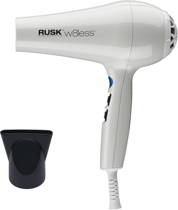 RUSK Engineering W8less Professional 2000 Watt Dryer, 7 Speed Settings, Lightweight.