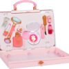 Disney Princess Style Collection Girls Trendy Makeup Tote Bag, Trendy Pretend Play Makeup Tools, Including a Face Roller, Comes with 8 Different Play Tools
