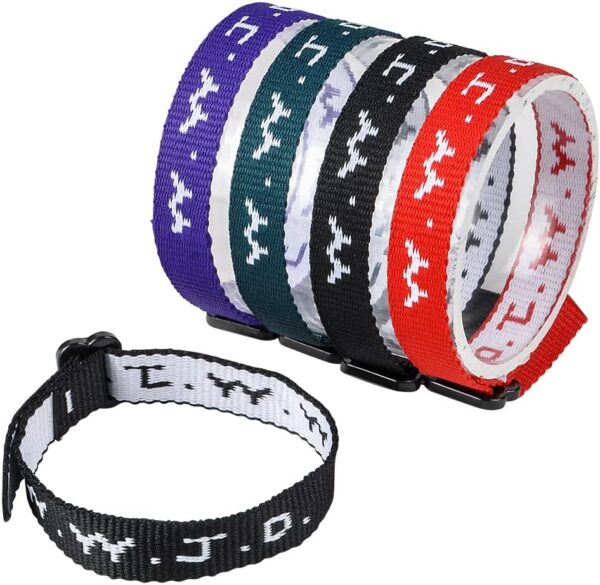 Rhode Island Novelty W.W.J.D. Webbing Bracelets, Twelve Per Order
