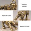 2pcs Brass Bull Figurines Ox Keychian Pendant Feng Shui Bull Statue Wealth Cow Cattle Calf Sculptures 2021 Chinese Zodiac Ox Year Figurines Car Dashboard Chinese New Year Decoration