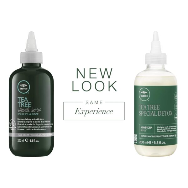 Tea Tree Special Detox Kombucha Rinse, Removes Buildup, Adds Shine, For All Hair Types