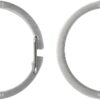 Nite Ize O-Series Gated Key Ring, Stainless Steel Split Ring Alternative, 2 Pack