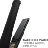 Hot Tools Pro Artist Black Gold Evolve Ionic Salon Hair Flat Iron | Long-Lasting Finish for Straightening Hair, (1 in)