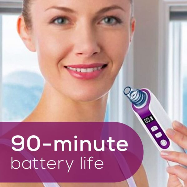 Beurer Blackhead Remover Pore Vacuum with 3 Suction Head Attachments & 5 Suction Levels, for All Skin Types - Blackhead Vacuum for Deep Cleansing, FC41