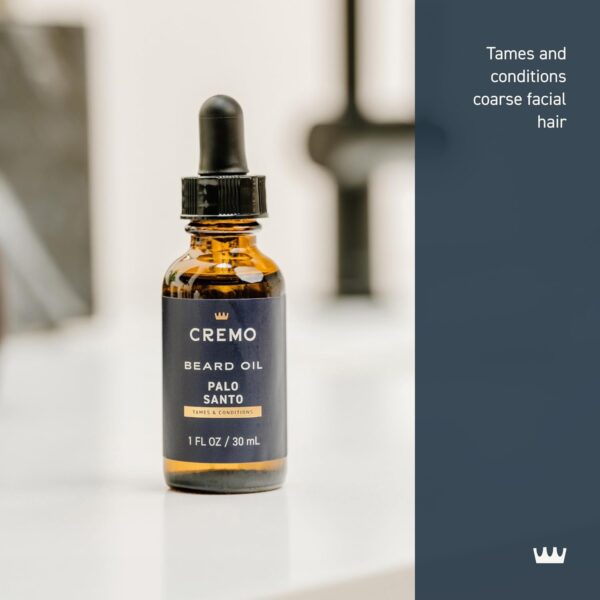 Cremo Beard Oil, Palo Santo (Reserve Collection), 1 fl oz - Restore Natural Moisture and Soften Your Beard To Help Relieve Beard Itch