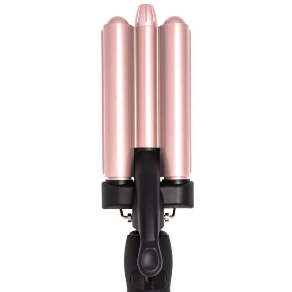 Beachwaver 3B Waver - Midnight Rose | Triple Barrel Hair Waver for Mermaid Waves | Professional Curling Iron with Adjustable Temperature, LED Screen, and Ceramic Barrels