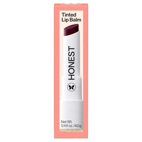Honest Beauty Moisturizing Vegan Tinted Lip Balm | Antioxidant-rich Acai Extracts + Avocado Oil | Paraben Free + Cruelty Free | Plum Drop
