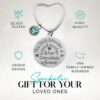 Personalized Grandma Keychain with Birthstone Charms, Love Between A Grandmother & Grandkids is Forever, Grandma Jewelry Gift