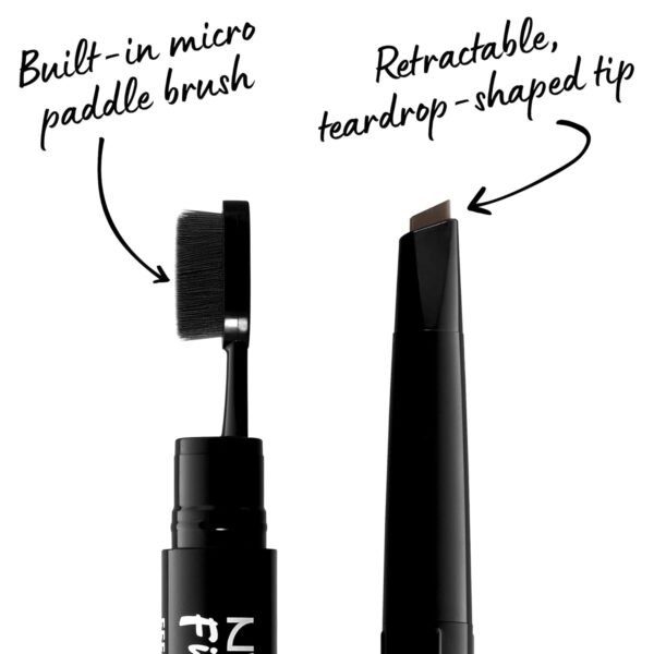 NYX PROFESSIONAL MAKEUP Fill & Fluff Eyebrow Pomade Pencil, Brunette